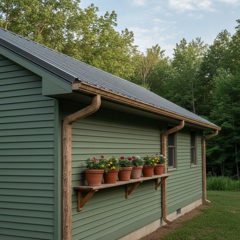 Wood Gutters Installation